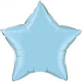Folie ballon lichtblauwe ster 50 cm