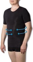 Figuurcorrigend heren ondergoed - T-shirt "JELLE" - kleur zwart - maat XL