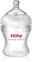 Nûby Natural Touch Babyfles - Siliconen - 150 ml
