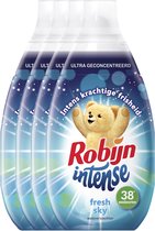 Robijn Intense Fresh Sky Wasverzachter - 228 wasbeurten - 6 x 570 ml - Wasmiddel - Voordeelverpakking