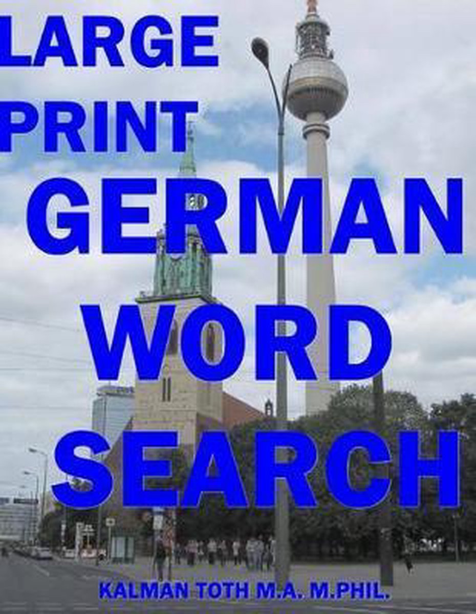 Large Print German Word Search