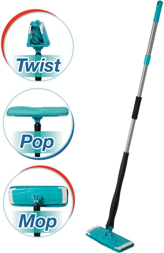 Titan Twist Mop Deluxe 360 graden vloerwisser Easy Twist Wringsysteem -  Schoonmaakdweil | bol.com