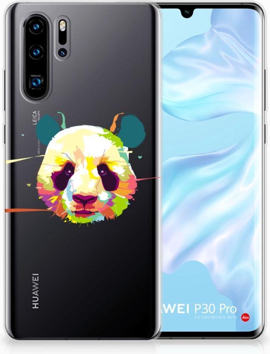 Huawei P30 Pro Telefoonhoesje met Naam Panda Color