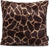 Furry Giraffe / Harige Giraffe Kussenhoes | Katoen - Polyester | 45 x 45 cm