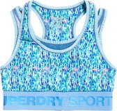 Superdry Sportbeha - Maat M - Vrouwen - blauw/groen/geel