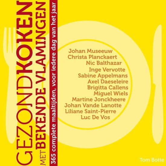 Cover van het boek 'Gezond koken met bekende Vlamingen'