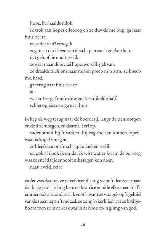 Een tekstpagina met Nederlandse tekst.