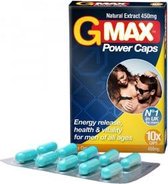 G-Max Power 20 Capsules - Natuurlijk betere seksuele, intieme prestaties voor mannen