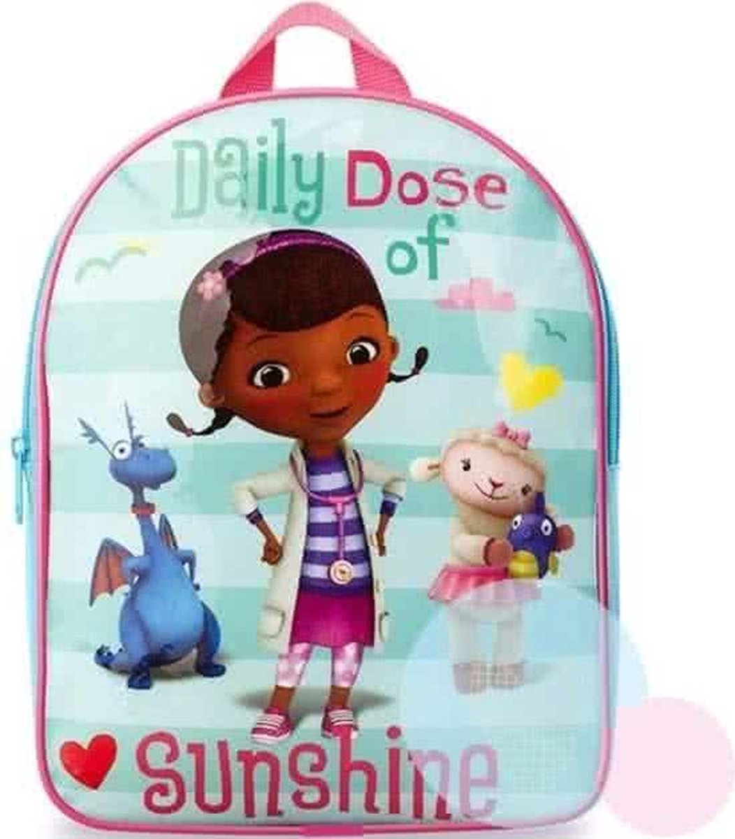 Doc McStuffins rugzak - 30 x 25 cm. - Speelgoeddokter rugtas
