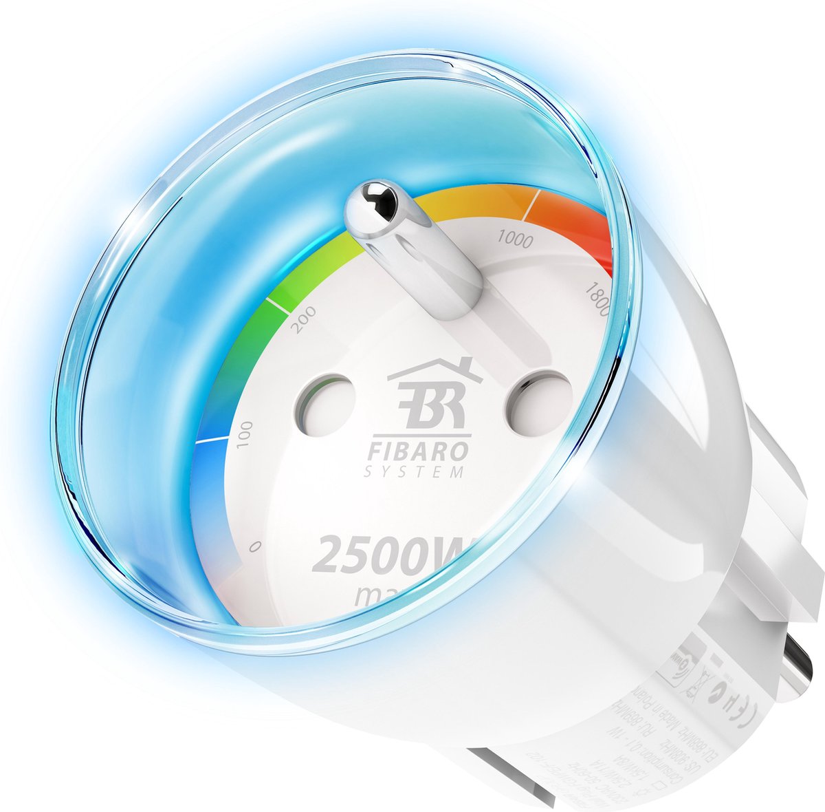 FIBARO Prise murale - Version BE - Type E - Prise intelligente