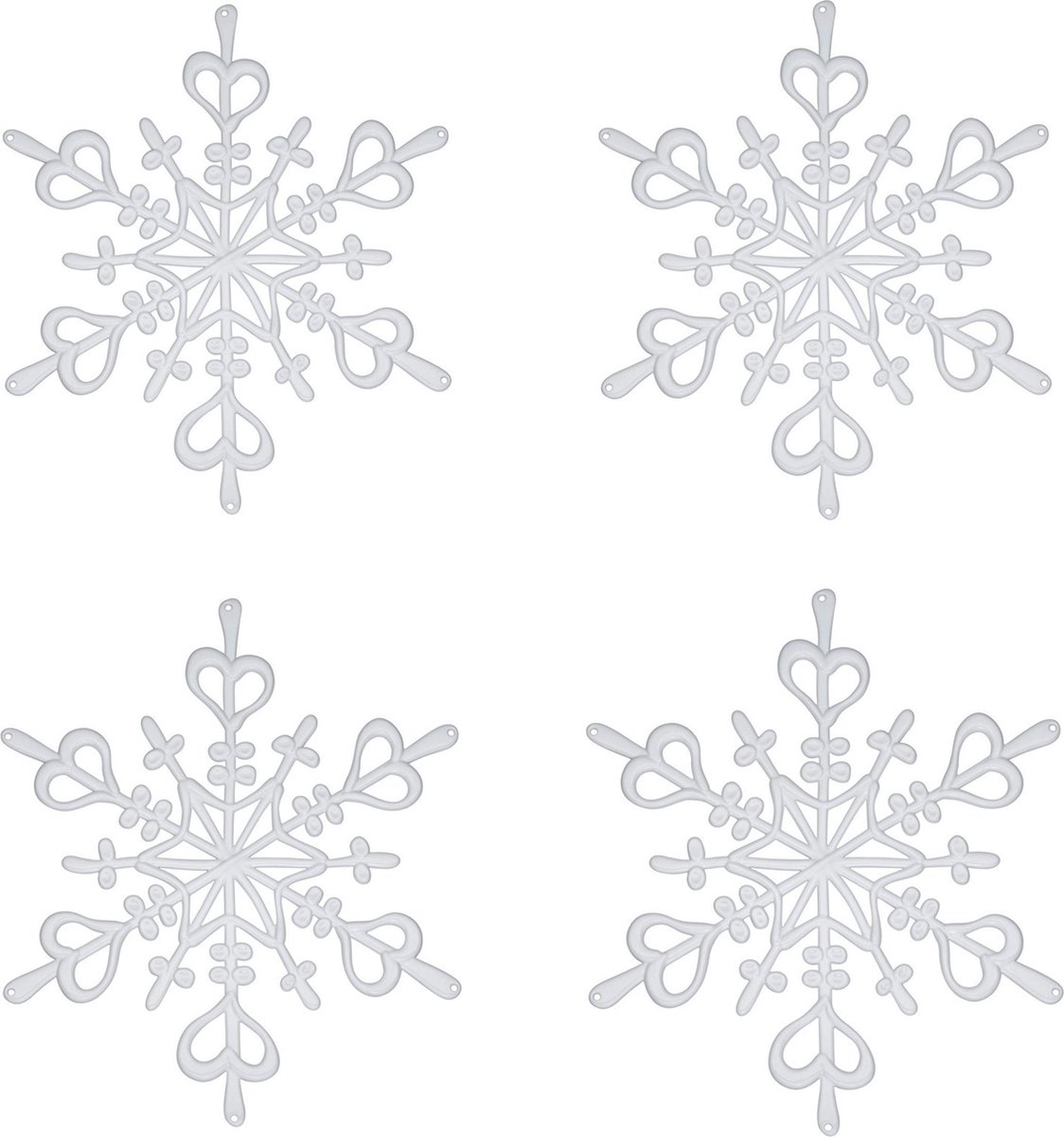 Koziol Flake XS wit kerstdecoratie - 4 stuks