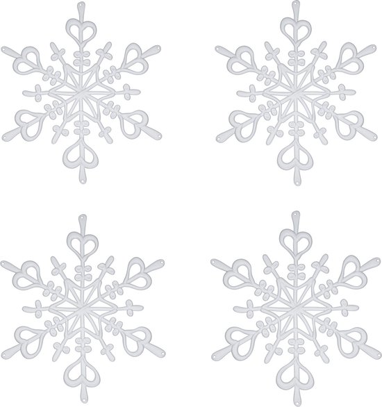 Koziol Flake XS wit kerstdecoratie - 4 stuks