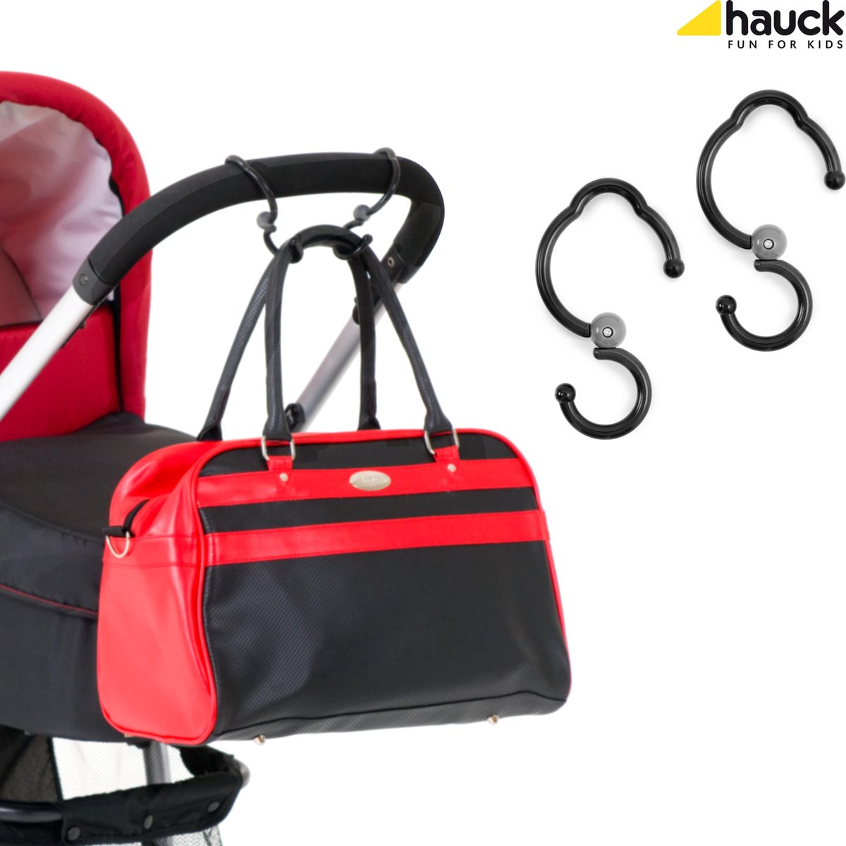 Hauck Hook Me - Tashaken voor Kinderwagen - Zwart - Hauck