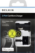 Belkin Dubbele USB Auto-oplader - Zwart