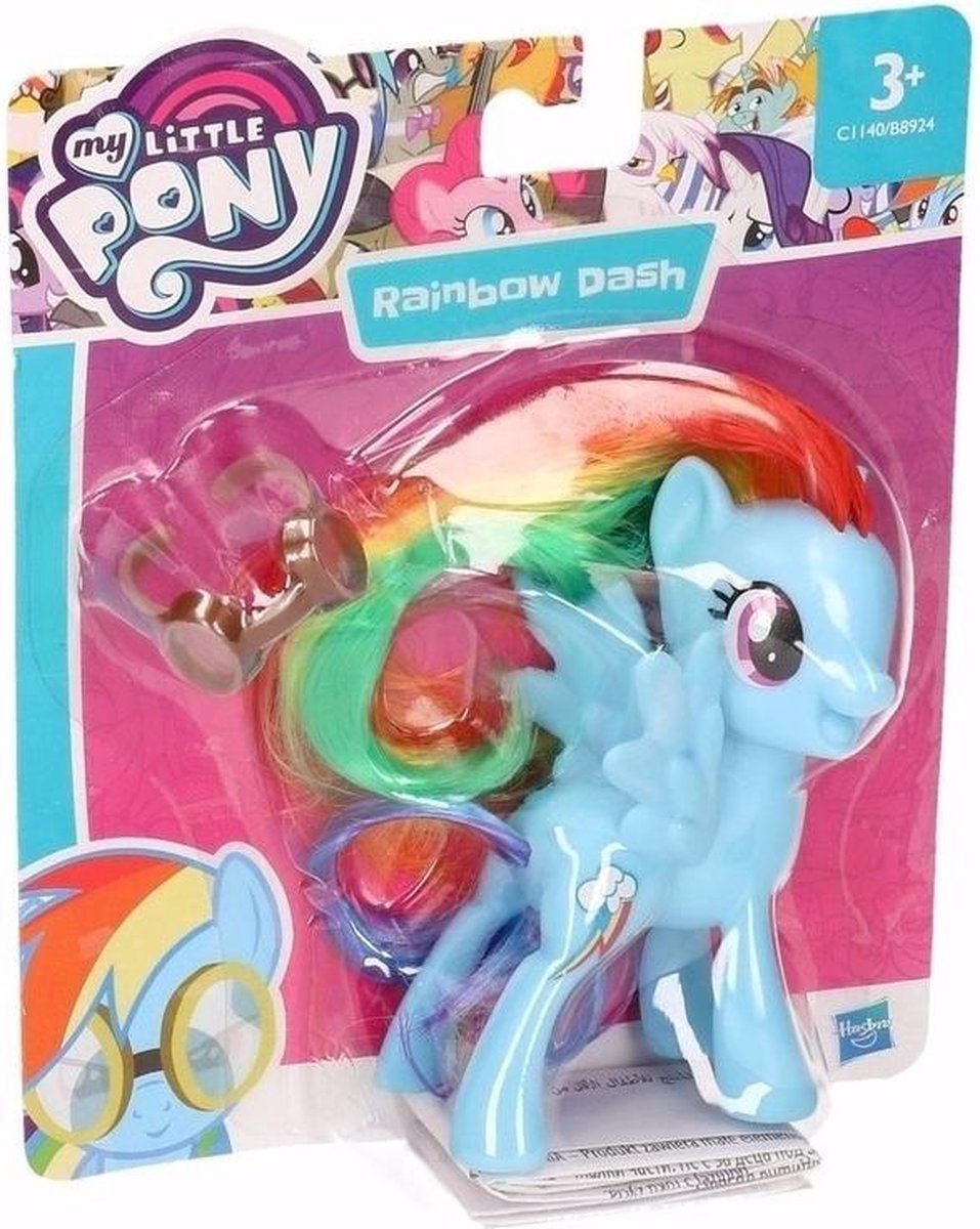 Plastic My little pony poppetje Rainbow Dash cm | bol.com