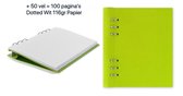 Filofax Clipbook A5 Classic – Avocado Groen  + 50 vel - Dotted - Wit - 116 g/m²