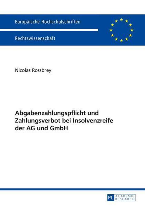 Europaeische Hochschulschriften Recht 5682 - Abgabenzahlungs ... - cover