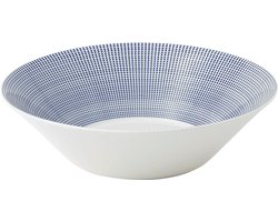 Royal Doulton Pacific Dot Saladeschaal - Serveerschaaltje - Ø29cm - Wit / Blauw - 1 Stuk