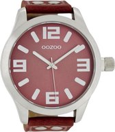 OOZOO Timepieces C1009 - Horloge - Rood - 51 mm