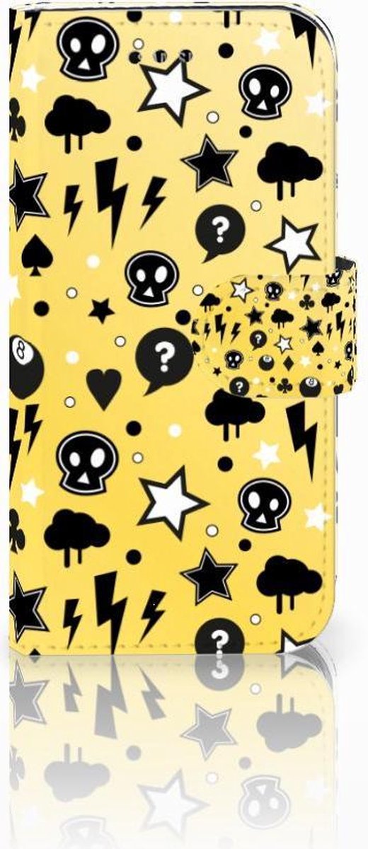 Telefoonhoesje met Naam Samsung Galaxy A3 2017 Punk Geel