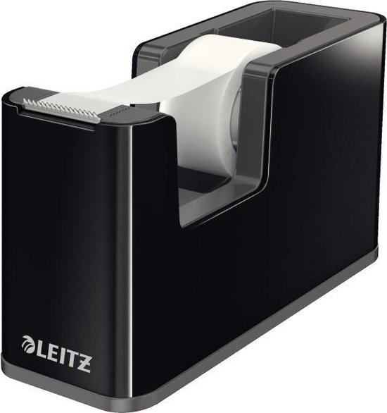 Leitz Dual Stevige Plakbandhouder - Inclusief 1 Rol Plakband - Zwart - Leitz