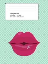 Red Lips Composition Notebook