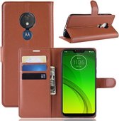 Motorola Moto G7 Power Hoesje - Book Case - Bruin