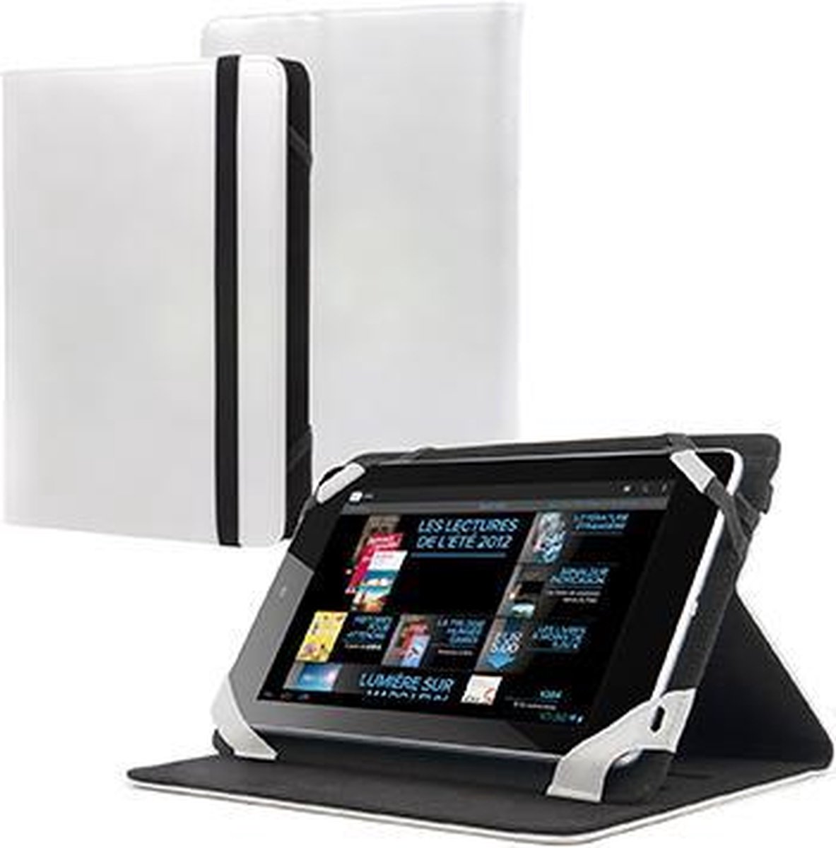 Muvit Universal 78 inch Tablet Easel Case White with Built