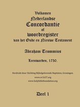 Trommius 1750 Dutch Bible Concordance, Volume 1