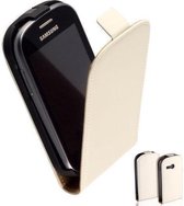 TCC Luxe Leder hoesje Samsung Galaxy Fame Lite Flip Case/Cover - Wit - S6790