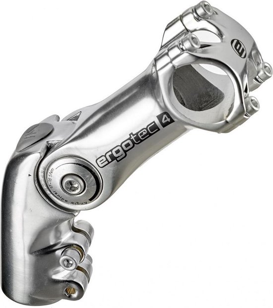 Ergotec Stuurpen Voorbouw Verstelbaar Octopus 2 28,6/90/25,4mm Zilver