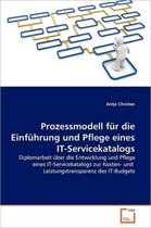 Prozessmodell für die Einführung und Pflege eines IT-Servicekatalogs