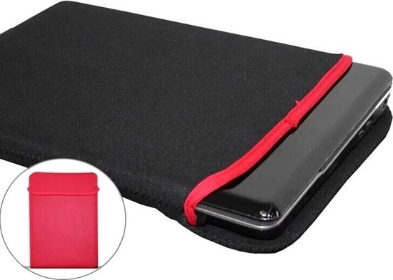 Handige Universele 14 inch Laptop / Tablet Soft Sleeve Hoes | Zwart/Black - Merkloos