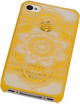 Apple iPhone 4 / 4S Hardcase Roman Geel - Back Cover Case Bumper Hoesje