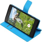 BestCases.nl Blauw Sony Xperia XZ TPU wallet case booktype hoesje HM Book