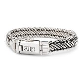 SILK Jewellery - Zilveren Armband - Weave - 738.18 - Maat 18