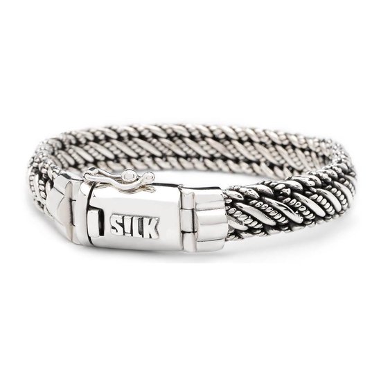 SILK Jewellery - Zilveren Armband - Weave - 738.18 - Maat 18,0