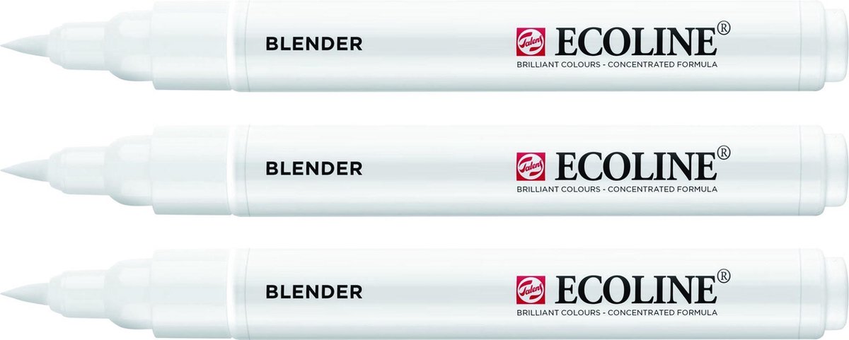 tekort Inwoner impuls 3x Talens Ecoline Brush Pen blender | bol.com