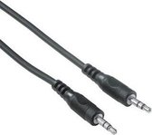 Hama Connecting Cable, 3.5 mm jack, plug - plug, stereo, 1.5 m audio kabel 1,5 m 3.5mm Zwart