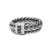 SILK Jewellery - Zilveren Ring - Zipp - 341.16 - Maat 16