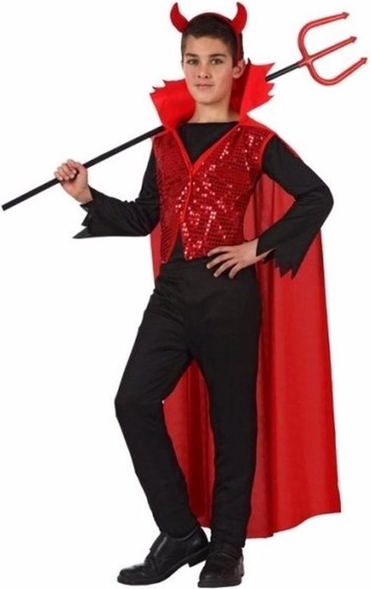 berekenen suspensie na school Halloween - Halloween rode duivel kostuum voor kinderen 128 | bol.com