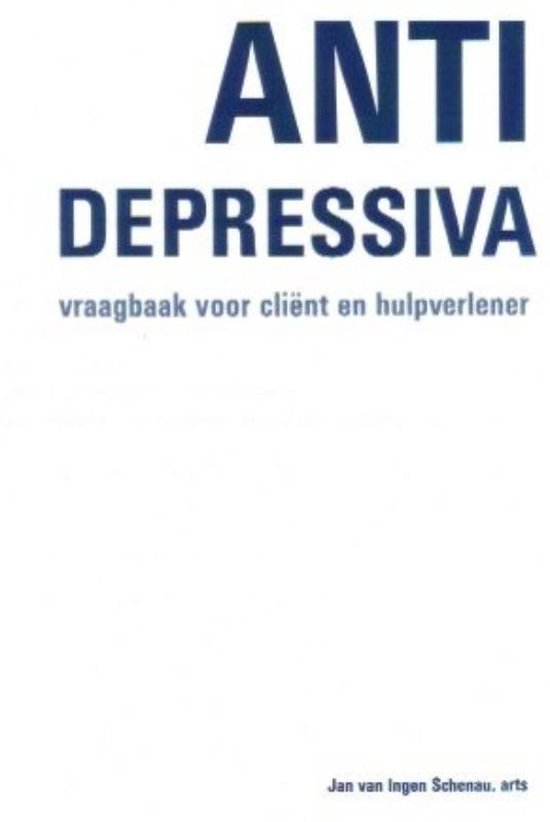 9789080426924 - Antidepressiva