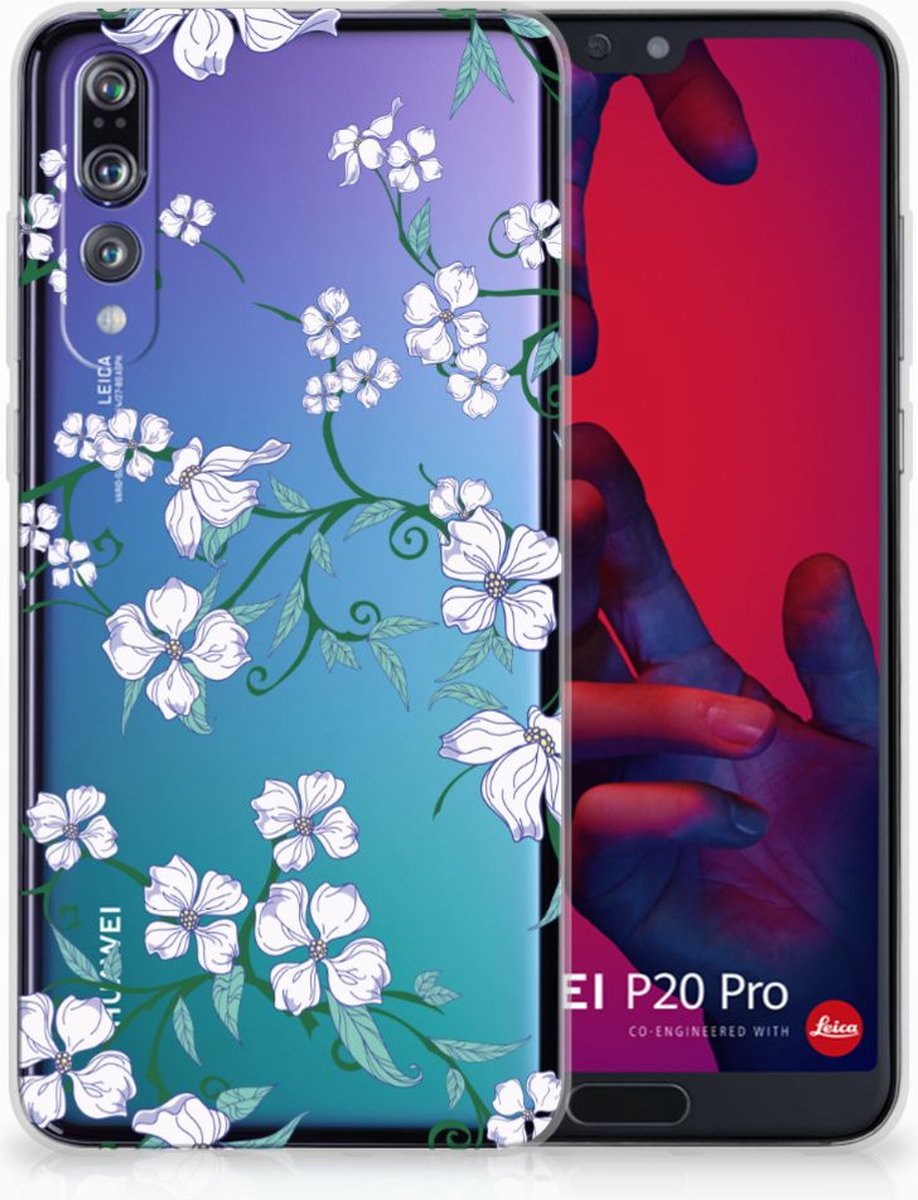 Huawei P20 Pro Uniek TPU Case Blossom White