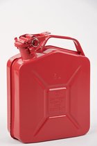 Minalco benzine - Jerrycan - metaal 5 Ltr - UN goedgekeurd - rood