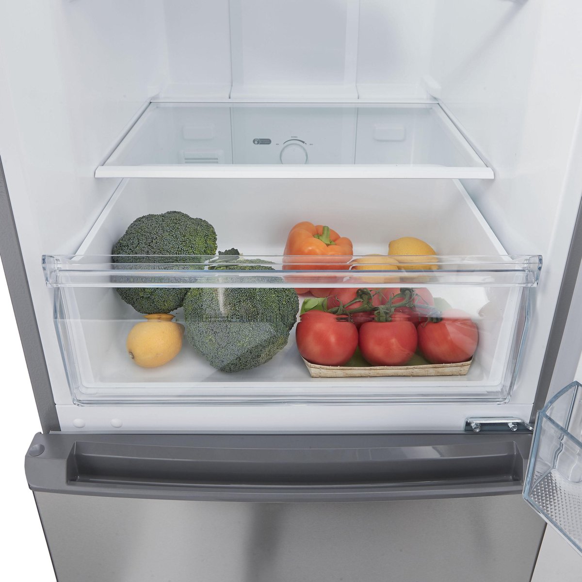 Inventum KV1808R No Frost energiezuinige koel-vriescombinatie - 180 cm hoog - 270 liter - Superkoelen - Supervriezen - Energielabel D - Vrijstaand - RVS — afbeelding 7