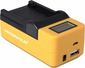 Synchron Oplader voor Canon LP-E5 Camera Accu / LPE5 Acculader / Thuislader + Autolader