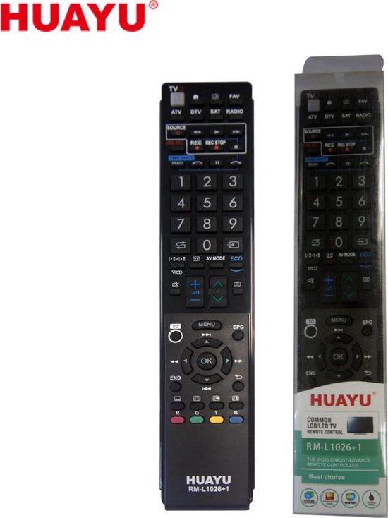 Télécommande de remplacement TV Sharp (URC1921)