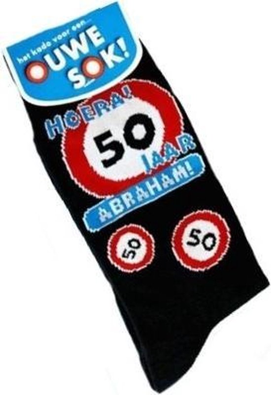 club volgens Promoten Abraham feestartikelen cadeau sokken 50 jaar | bol.com