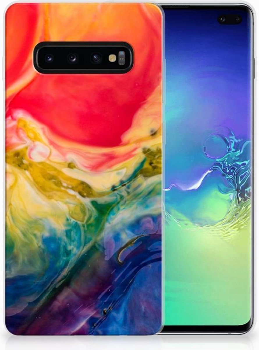 Hoesje maken Samsung Galaxy S10 Plus Watercolor Dark