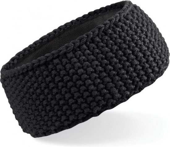Winter gebreide haarband zwart voor volwassenen - 100% acryl | bol.com